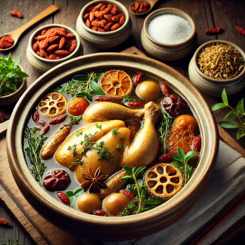 Gà hầm thuốc bắc: Món ăn bổ dưỡng cho sức khỏe 1 ga-ham-thuoc-bac-bich-cau-1